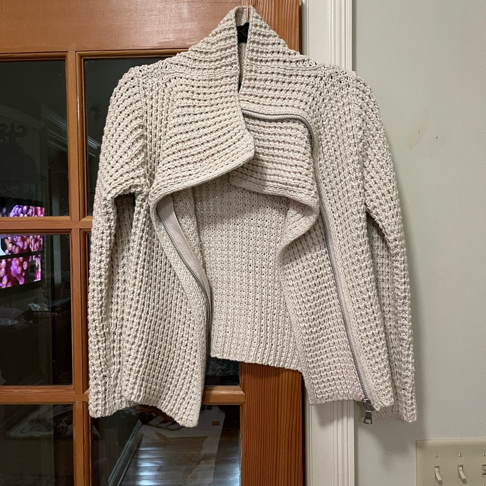 Gap Knit Moto Jacket size XS